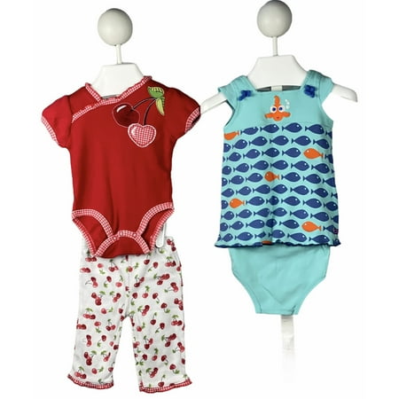 Pre-Owned My Little Outfit Onesie Dress Pants and Bloomers 3-6 Months