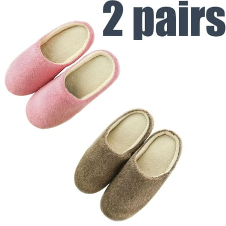 2 Pairs Female Home Slipper Floor Soft Women Indoor Slippers Cotton-Padded Shoes Home Slippers Short Plush Soft Non-Slip Sole
2 Pairs Female Home Slipper Floor Soft Women Indoor Slippers Cotton-Padded Shoes Home Slippers Short Plush Soft Non-Slip Sole