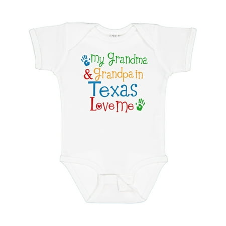 Inktastic Texas Grandma Loves Me Gift Baby Boy or Baby Girl Bodysuit