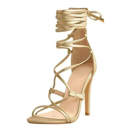 Cathalem European And American Summer New Fashion Thin Heel Gold Strap Sandals Gold 37
Cathalem European And American Summer New Fashion Thin Heel Gold Strap Sandals Gold 37