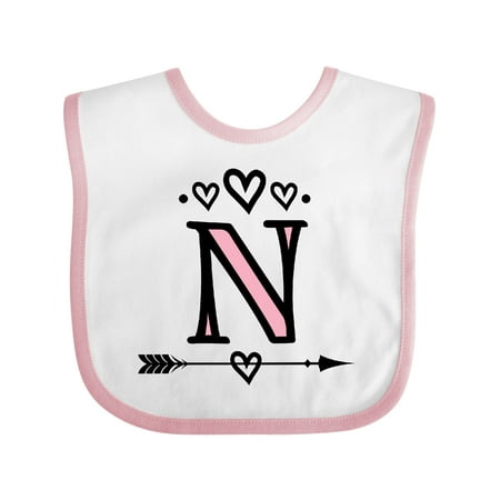 Inktastic Letter M Monogram Tribal Arrow Gift Baby Girl Bib