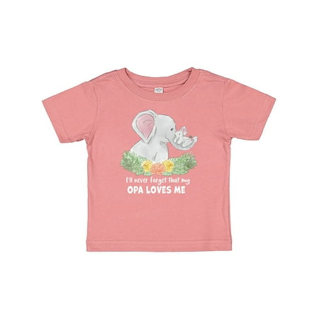 Inktastic I ll Never Forget That My Opa Loves Me with Cute Elephants Gift Baby Boy or Baby Girl T-Shirt
Inktastic I ll Never Forget That My Opa Loves Me with Cute Elephants Gift Baby Boy or Baby Girl T-Shirt