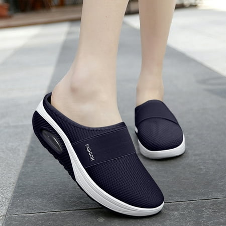 Foraging dimple Women s Air Cushion Slip-On Walking Shoes-Breathable with Arch Support Knit Casual Shoes Navy
Foraging dimple Women s Air Cushion Slip-On Walking Shoes-Breathable with Arch Support Knit Casual Shoes Navy