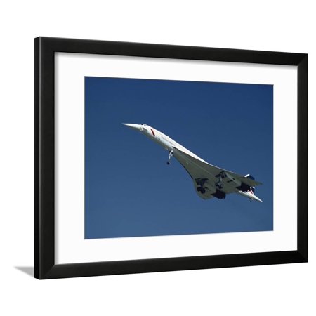 Concorde in Flight Framed Print Wall Art By Ian Griffiths