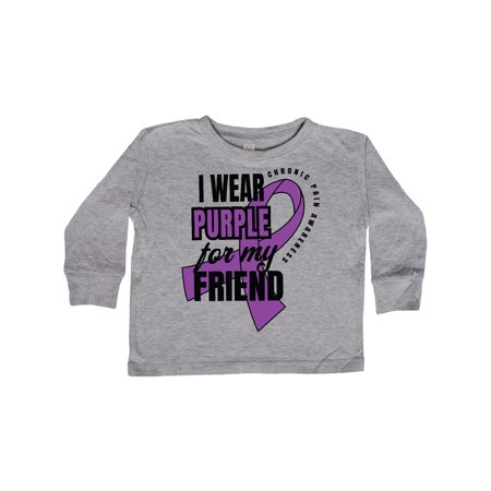 Inktastic Chronic Pain I Wear Purple For My Friend Gift Toddler Boy or Toddler Girl Long Sleeve T-Shirt
Inktastic Chronic Pain I Wear Purple For My Friend Gift Toddler Boy or Toddler Girl Long Sleeve T-Shirt