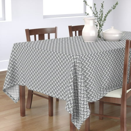 Cotton Sateen Tablecloth 70 x 144 - Bicycle Chain Print Grey Stripe Gray Zigzag Bike Monochrome Print Custom Table Linens by Spoonflower
Cotton Sateen Tablecloth 70 x 144 - Bicycle Chain Print Grey Stripe Gray Zigzag Bike Monochrome Print Custom Table Linens by Spoonflower
