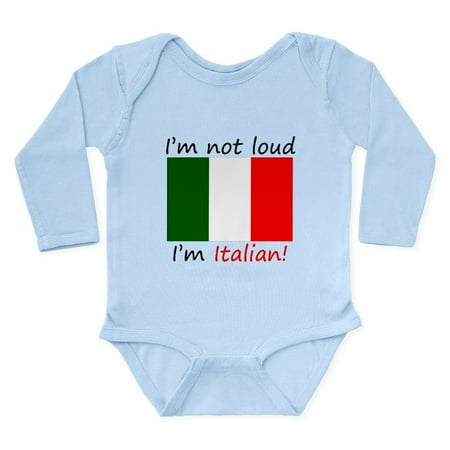 CafePress - Im Not Loud Im Italian Body Suit - Long Sleeve Infant Bodysuit
CafePress - Im Not Loud Im Italian Body Suit - Long Sleeve Infant Bodysuit