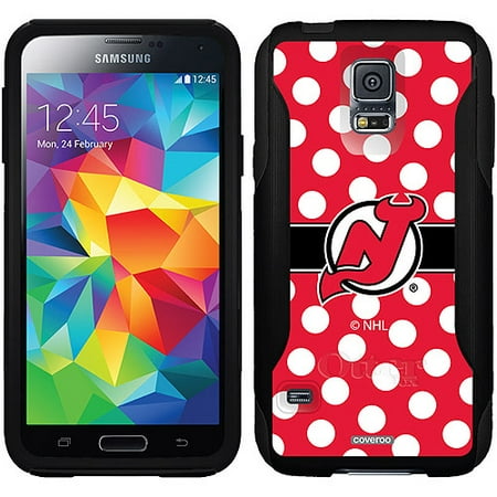 New Jersey Devils Polka Dots Design on OtterBox Commuter Series Case for Samsung Galaxy S5