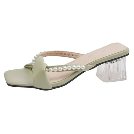nsendm Circus Sandals for Women Fashion Spring And Summer Women Sandals Pearl Chunky Heel Cute Flat Sandals Women Green 6.5
nsendm Circus Sandals for Women Fashion Spring And Summer Women Sandals Pearl Chunky Heel Cute Flat Sandals Women Green 6.5