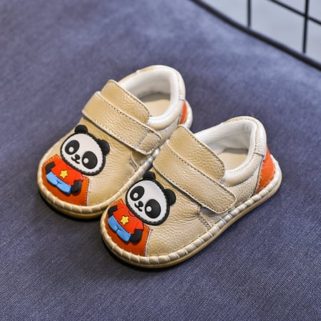 Toyella Leather Baby Toddler Shoes With Soft Sole White 12cm