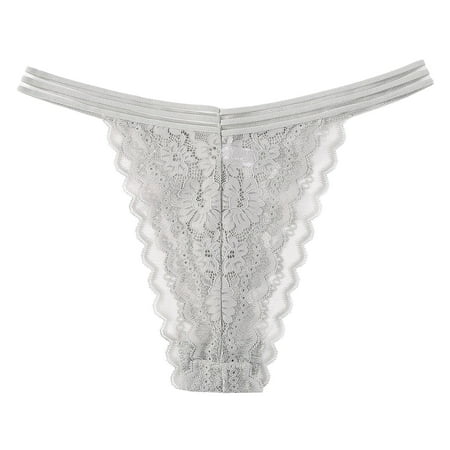 NKOOGH Thong Panties Transparent Lace White Embroidery pantiies for Women Lace Calzoncillos Low-Waist Underwear Bragas Mujer Gray XXXL
NKOOGH Thong Panties Transparent Lace White Embroidery pantiies for Women Lace Calzoncillos Low-Waist Underwear Bragas Mujer Gray XXXL