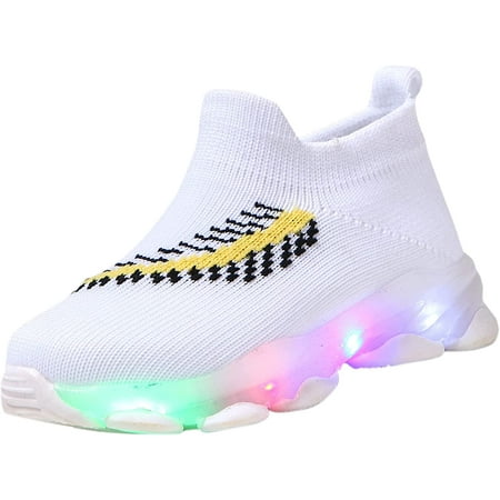 QWZNDZGR Baby Boys Girls Sneakers Lightweight Soft Mesh Knit LED Light Up Shoes Toddler First Walkers for Walking Running
QWZNDZGR Baby Boys Girls Sneakers Lightweight Soft Mesh Knit LED Light Up Shoes Toddler First Walkers for Walking Running