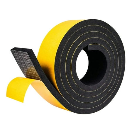AOUSTHOP Sponge Rubber Foam Tape Weather Stripping for Doors and Windows 13.1 ft Long Black 
AOUSTHOP Sponge Rubber Foam Tape Weather Stripping for Doors and Windows 13.1 ft Long Black