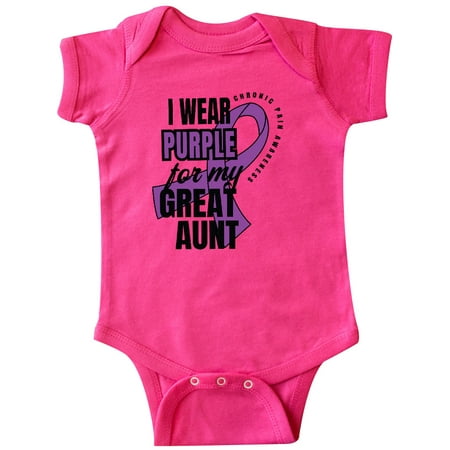 Inktastic Chronic Pain I Wear Purple For My Great Aunt Gift Baby Boy or Baby Girl Bodysuit
Inktastic Chronic Pain I Wear Purple For My Great Aunt Gift Baby Boy or Baby Girl Bodysuit
