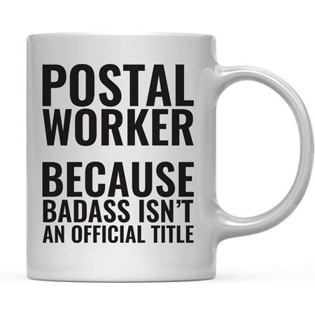 CTDream 11oz. Coffee Mug Gag Postal Worker Because Badass Isn t an Official Title 1-Pack Mailman Mailwoman Funny Witty Coffee Cup Birthday Christmas Present Ideas
CTDream 11oz. Coffee Mug Gag Postal Worker Because Badass Isn t an Official Title 1-Pack Mailman Mailwoman Funny Witty Coffee Cup Birthday Christmas Present Ideas