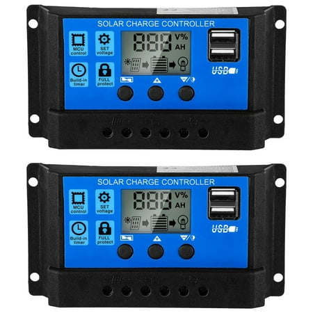 2 Pcs 30A Solar Battery Controller 12V/24V Solar Panel Charge Controller Ground Solar Panel Controller Regulator
2 Pcs 30A Solar Battery Controller 12V/24V Solar Panel Charge Controller Ground Solar Panel Controller Regulator