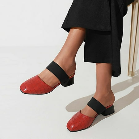 KKCXFJX slippers for women Women s Leisure Vacation Comfortable Thick Heel Medium Heel Square Toe Sandals Slippers
KKCXFJX slippers for women Women s Leisure Vacation Comfortable Thick Heel Medium Heel Square Toe Sandals Slippers