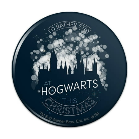 Harry Potter Hogwarts for Christmas Kitchen Refrigerator Locker Button Magnet