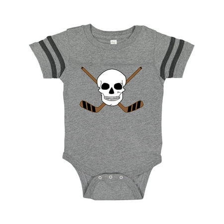 Inktastic Hockey Sports Funny Skull Gift Baby Boy or Baby Girl Bodysuit