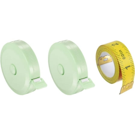 Soft Tape Measure Set 150cm/60 and 200cm/79 Retractable Measuring Ruler with 150cm/60 Multicolor Soft Ruler for Body Cloth Sewing Cool Green Nordic Green
Soft Tape Measure Set 150cm/60 and 200cm/79 Retractable Measuring Ruler with 150cm/60 Multicolor Soft Ruler for Body Cloth Sewing Cool Green Nordic Green