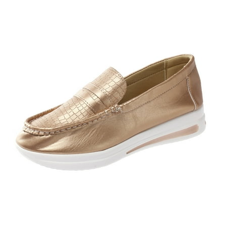 Casual Shoes for Women Ladies Fashion Leather Round Toe Low Top Overfoot Thick Sole Casual Shoes Women Casual Shoes Pu Rose Gold 39
Casual Shoes for Women Ladies Fashion Leather Round Toe Low Top Overfoot Thick Sole Casual Shoes Women Casual Shoes Pu Rose Gold 39