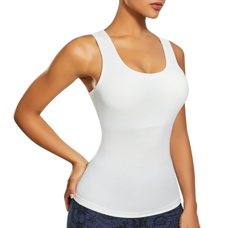 Gotoly Workout Tank Shirts for Women Built in Bra Racerback Yoga Athletic Tops Sleeveless Sport Tops Fitness Activewear(White XX-Large)
Gotoly Workout Tank Shirts for Women Built in Bra Racerback Yoga Athletic Tops Sleeveless Sport Tops Fitness Activewear(White XX-Large)