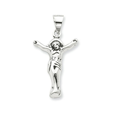 Sterling Silver Antiqued Corpus (Crucified Christ) Pendant