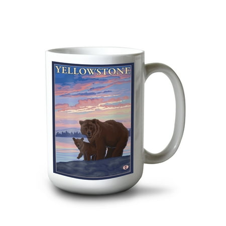15 fl oz Ceramic Mug Yellowstone National Park Wyoming Bear and Cub Dishwasher & Microwave Safe
15 fl oz Ceramic Mug Yellowstone National Park Wyoming Bear and Cub Dishwasher & Microwave Safe