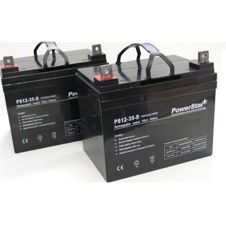 PowerStar AGM1235-2Pack-12 TWO UB12350 U1 12V, 35Ah Sealed Lead Acid Battery