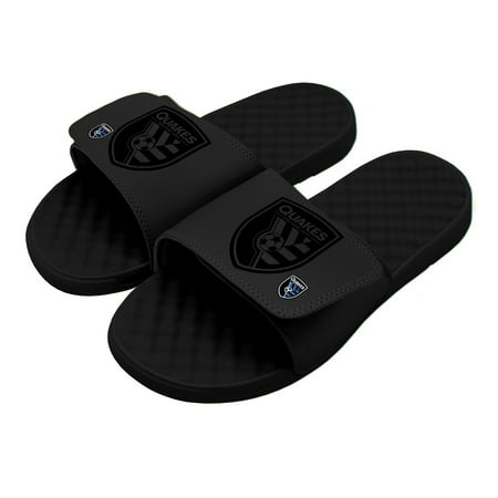 Men s ISlide Black San Jose Earthquakes Tonal Pop Slide Sandals