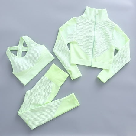 Seamless Yoga Set Women Long Sleeve Crop Top Athletic Wear High Waist Leggings Fitness Bra Running Workout Clothes Gym Suits
Seamless Yoga Set Women Long Sleeve Crop Top Athletic Wear High Waist Leggings Fitness Bra Running Workout Clothes Gym Suits
