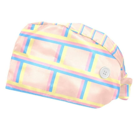 2PCS Working Cap with Buttons and Sweatband Adjustable Tie Back Hats Bouffant Caps Lattice Scrub Turban Hat
2PCS Working Cap with Buttons and Sweatband Adjustable Tie Back Hats Bouffant Caps Lattice Scrub Turban Hat
