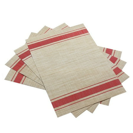 Placemats Heat-resistant Placemats Stain Resistant Anti-skid Washable PVC Table Mats Woven Vinyl Placemats 4
Placemats Heat-resistant Placemats Stain Resistant Anti-skid Washable PVC Table Mats Woven Vinyl Placemats 4
