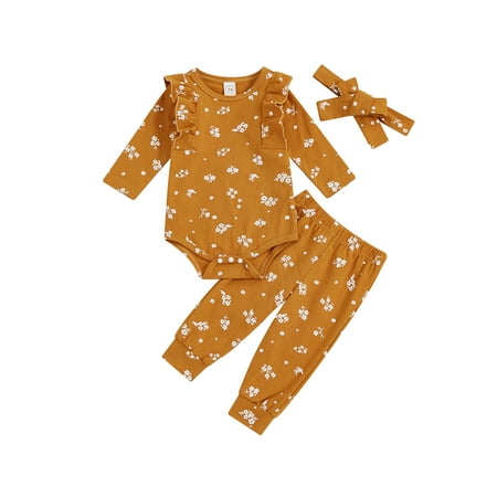 IZhansean Newborn Infant Baby Girls Clothes Floral Long Sleeve Sweatshirt Jogger Pants Headband Set 3Pcs Outfits Tracksuit Brown 18-24 Months
IZhansean Newborn Infant Baby Girls Clothes Floral Long Sleeve Sweatshirt Jogger Pants Headband Set 3Pcs Outfits Tracksuit Brown 18-24 Months