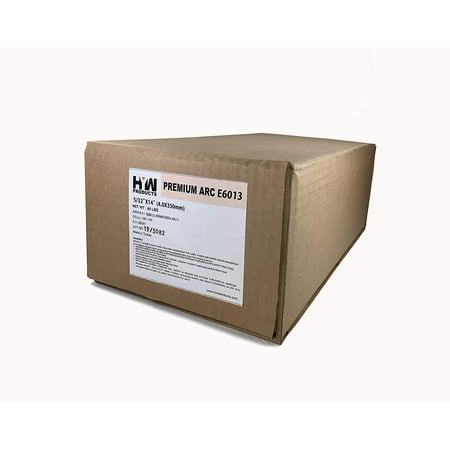 E6013 1/8 5/32 Premium Arc Welding Rods Carbon Steel Electrode 60 lb (10 lb x 6-pk) (5/32 -60lbs)
E6013 1/8 5/32 Premium Arc Welding Rods Carbon Steel Electrode 60 lb (10 lb x 6-pk) (5/32 -60lbs)