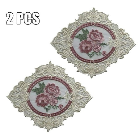 2Pcs Embroidered Tablecloth Lace Placemat Tea Cup Mat Retro Coaster Table Decoration
2Pcs Embroidered Tablecloth Lace Placemat Tea Cup Mat Retro Coaster Table Decoration