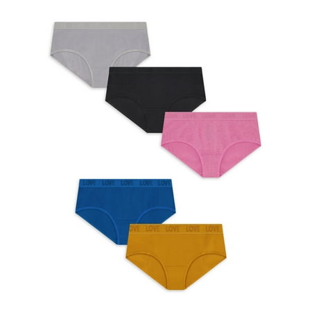No Boundaries Junior s Rib Bikini Panty 5-Pack