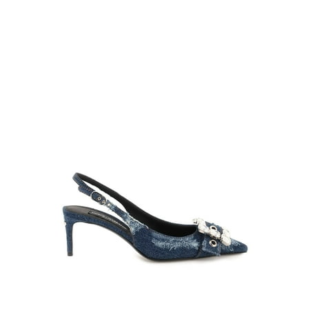 Dolce & gabbana denim slingback pumps