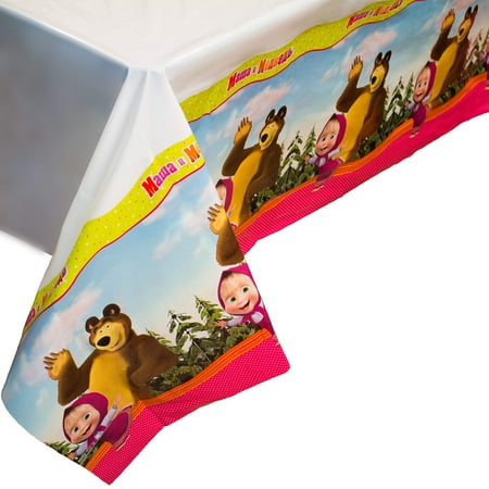 Bright Tablecover Masha and the Bear for Kids Birthday Party Supplies with Favorite Characters
Bright Tablecover Masha and the Bear for Kids Birthday Party Supplies with Favorite Characters