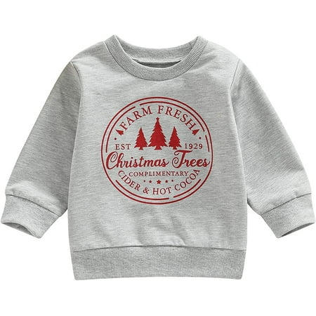 PIKADINGNIS Baby Boy Girl Christmas Outfit Funny Letter Print Crewneck Long Sleeve Pullover Sweatshirt Tops Fall Winter Clothes
PIKADINGNIS Baby Boy Girl Christmas Outfit Funny Letter Print Crewneck Long Sleeve Pullover Sweatshirt Tops Fall Winter Clothes