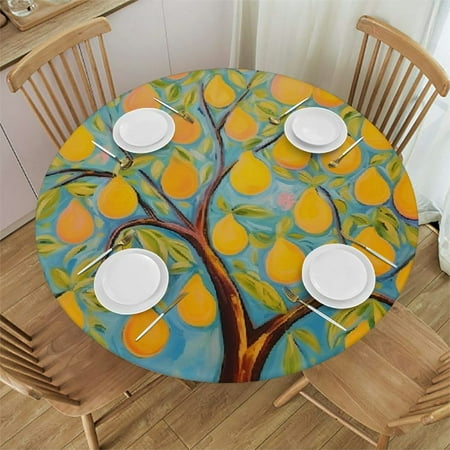 Orinice Oranges Leaves Round Table Cover Stain Resistant Washable Indoor Outdoor Tablecloth Kitchen Dining Wedding Parties Table Cloth 100% Polyester Fiber 38-42
Orinice Oranges Leaves Round Table Cover Stain Resistant Washable Indoor Outdoor Tablecloth Kitchen Dining Wedding Parties Table Cloth 100% Polyester Fiber 38-42
