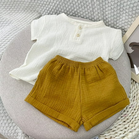 Hunpta Toddler Kids Clothing Baby Boys Girls Short Sleeve Cotton Linen T Shirt Tops Shorts 2Pcs Sets Summer Suit Outfits
Hunpta Toddler Kids Clothing Baby Boys Girls Short Sleeve Cotton Linen T Shirt Tops Shorts 2Pcs Sets Summer Suit Outfits