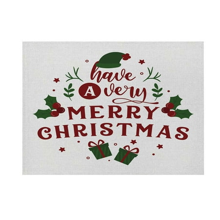 Mittory Gift for Women Mewn Christmas Placemat Family Table Atmosphere Arrangement Supplies Decorations
Mittory Gift for Women Mewn Christmas Placemat Family Table Atmosphere Arrangement Supplies Decorations