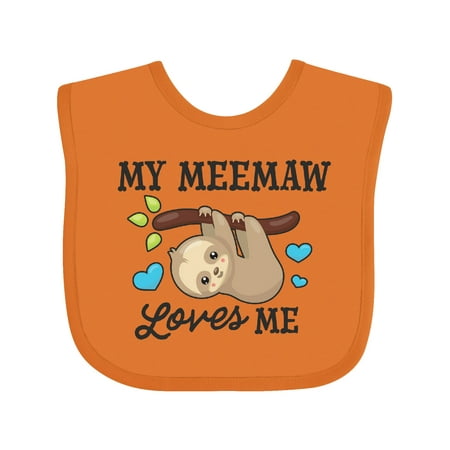 Inktastic My Meemaw Loves Me with Sloth and Hearts Gift Baby Boy or Baby Girl Bib
Inktastic My Meemaw Loves Me with Sloth and Hearts Gift Baby Boy or Baby Girl Bib