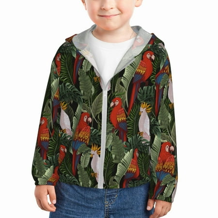 Sun Hoodie for Kids Edgy Cute Parrot Plant Long Sleeve Swim Fishing Shirts Sun Protection Zip Up Jacket Clothing Athletic Hoodie
Sun Hoodie for Kids Edgy Cute Parrot Plant Long Sleeve Swim Fishing Shirts Sun Protection Zip Up Jacket Clothing Athletic Hoodie