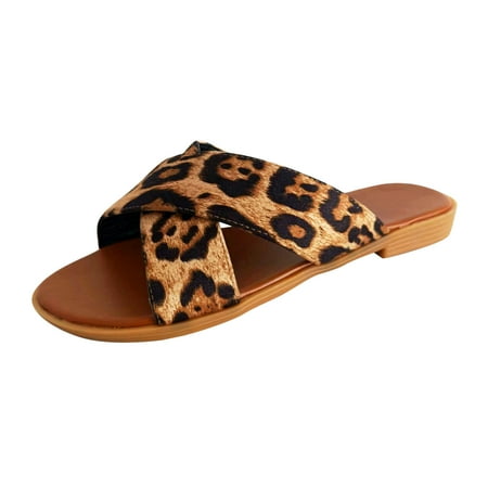 XINSHIDE Women Slippers Female Fashion Leopard Printing Cross Strap Open Toe Flat Casual Sandals Fashion Shoes
XINSHIDE Women Slippers Female Fashion Leopard Printing Cross Strap Open Toe Flat Casual Sandals Fashion Shoes