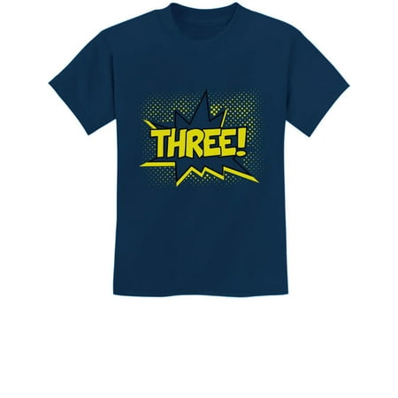 TeeStars - THREE! Superhero Third Birthday - 3 Years Old Gift Idea Kids T-Shirt 4T Navy
TeeStars - THREE! Superhero Third Birthday - 3 Years Old Gift Idea Kids T-Shirt 4T Navy