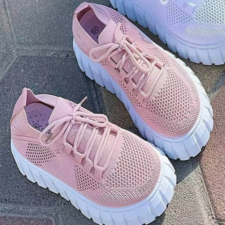 Aueoeo Walking sneakers for women Flying Woven Round Toe Low-top Breathable Shoes Women s Lace-up Thick Bottom Mesh Sneakers
Aueoeo Walking sneakers for women Flying Woven Round Toe Low-top Breathable Shoes Women s Lace-up Thick Bottom Mesh Sneakers