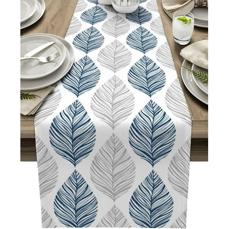 Blue Grey Leaf Linen Table Runners Dresser Scarves Table Decor Farmhouse Kitchen Dining Table Runners Wedding Party Decorations
Blue Grey Leaf Linen Table Runners Dresser Scarves Table Decor Farmhouse Kitchen Dining Table Runners Wedding Party Decorations