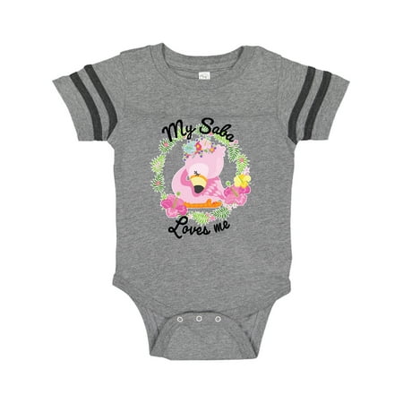 Inktastic Baby Flamingo My Saba Loves Me with Flower Wreath Gift Baby Boy or Baby Girl Bodysuit
Inktastic Baby Flamingo My Saba Loves Me with Flower Wreath Gift Baby Boy or Baby Girl Bodysuit